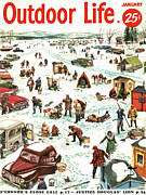 Outdoor Life Magazine Cover January 1954 Drawing by Outdoor Life