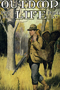 Outdoor Life Magazine Cover November 1916 Painting by Outdoor Life
