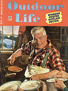 Outdoor Life Magazine Cover November 1945 Painting by Outdoor Life