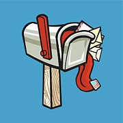 Overflowing Mailbox Drawing by CSA Images Overflowing Mailbox Drawing by CSA Images