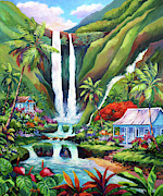 Paradise Falls Painting by John Clark