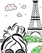 Paris Girl I Digital Art by Anna Quach