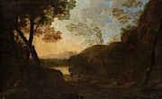 'Paso en la montana', 1639-1641, Dutch School, Oil on canvas, 175 cm x 278 cm, P05443. Painting by Jan Dirksz Both -c 1610-1652-