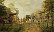 Passing The Outposts On The Old Kingsbridge Road, 1903 Painting by Edward Lamson Henry