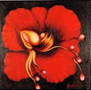 Passion Flower Painting by Jordana Sands