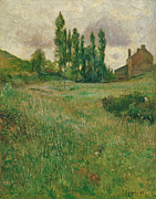 Paul Gauguin -Paris, 1848-Atuona, Marquesas Islands, 1903-. Dogs Running in a Meadow -1888-. Oil ... Painting by Eugene Henri Paul Gauguin -1848-1903- Paul Gauguin -Paris, 1848-Atuona, Marquesas Islands, 1903-. Dogs Running in a Meadow -1888-. Oil ... Painting by Eugene Henri Paul Gauguin -1848-1903-