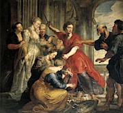 Pedro Pablo Rubens/ 'Achilles Discovered by Ulysses and Diomedes', 1617-1618, Flemish School. Painting by Peter Paul Rubens -1577-1640- Pedro Pablo Rubens/ 'Achilles Discovered by Ulysses and Diomedes', 1617-1618, Flemish School. Painting by Peter Paul Rubens -1577-1640-