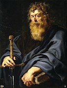 Pedro Pablo Rubens / 'Saint Paul', 1610-1612, Flemish School, Oil on panel. Painting by Peter Paul Rubens -1577-1640-