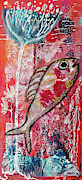 Penelope Fish Mixed Media by Mimulux Patricia No