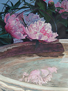 Peonies Painting by Rusty Frentner