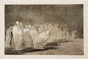 'People in Sacks'. 1815 - 1819. Etching, Aquatint, Burnisher on w... Painting by Francisco de Goya -1746-1828- 'People in Sacks'. 1815 - 1819. Etching, Aquatint, Burnisher on w... Painting by Francisco de Goya -1746-1828-