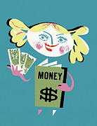 Person with Savings Book Drawing by CSA Images Person with Savings Book Drawing by CSA Images