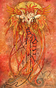 Phoenix Rising Painting by Linda Ravenscroft