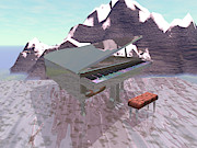 Piano Scene Digital Art by Bernie Sirelson