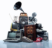 Pile Of Old Technology Photograph by Pm Images