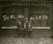 Pin Boys work at the Bowling Alley Painting by 