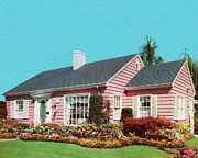 Pink House Drawing by CSA Images Pink House Drawing by CSA Images