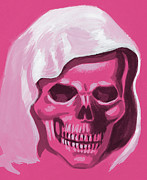 Pink Skull Drawing by CSA Images