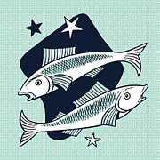 Pisces Symbol Drawing by CSA Images