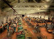 Plane - Factory - Aircraft repair 1919 Photograph by Mike Savad