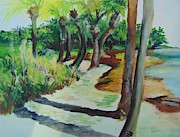 Plen Aire Palms Painting by Saundra Johnson