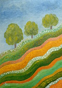 Plunging Into Spring Painting by Angeles M Pomata
