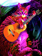 pOpCat Fat Cat Slim Painting by DC Langer