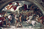 Pope Leo I, Repulsing Attila, Detail Drawing by Print Collector