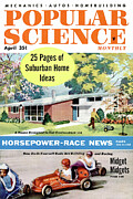 Popular Science Magazine Cover April 1956 Drawing by Popular Science