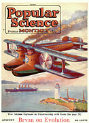 Popular Science Magazine Cover August 1923 Issue Drawing by Popular Science