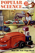 Popular Science Magazine Cover December 1948 Drawing by Popular Science