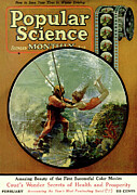 Popular Science Magazine Cover February 1923 Issue Drawing by Popular Science
