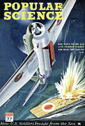 Popular Science Magazine Cover February 1942 Drawing by Popular Science