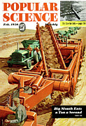 Popular Science Magazine Cover February 1950 Drawing by Popular Science