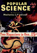 Popular Science Magazine Cover July 1939 Issue Drawing by Popular Science