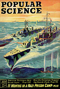 Popular Science Magazine Cover July 1945 Drawing by Popular Science