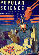 Popular Science Magazine Cover March 1931 Issue Drawing by Popular Science