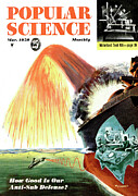 Popular Science Magazine Cover March 1950 Drawing by Popular Science