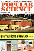 Popular Science Magazine Cover September 1955 Issue Mixed Media by Popular Science