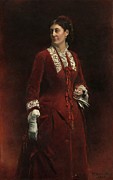Portrait De Madame Georges Erhler Painting by Leon Bonnat Portrait De Madame Georges Erhler Painting by Leon Bonnat