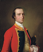 Portrait Of A Gentleman, Traditionally Identified As Alexander Baillie Of The First Foot, C.1761-62 Painting by Joseph Wright Of Derby