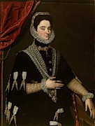 'Portrait of a Lady', ca. 1585, Italian School, Oil on canvas, 113 cm x 85 cm... Painting by Scipione Pulzone -c 1550-1598- 'Portrait of a Lady', ca. 1585, Italian School, Oil on canvas, 113 cm x 85 cm... Painting by Scipione Pulzone -c 1550-1598-