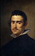 'Portrait of a Man', ca. 1623, Spanish School, Oil on can... Painting by Diego Velazquez -1599-1660-