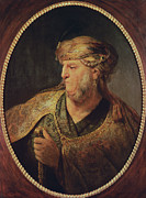 Portrait Of A Man In Oriental Costume, 1633 Painting by Rembrandt Harmensz. Van Rijn