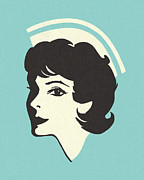 Portrait of a Nurse Drawing by CSA Images Portrait of a Nurse Drawing by CSA Images