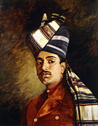 Portrait Of A Sikh In Military Head-dress Painting by Hubert Vos Portrait Of A Sikh In Military Head-dress Painting by Hubert Vos