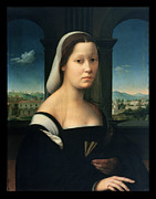 Portrait Of A Woman Painting by Giuliano Bugiardini