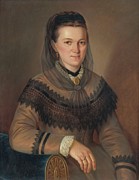 Portrait Of Anna Philadelpha Painting by Peter Michal Bohun