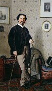 Portrait Of Cristiano Banti With His Cane,  By Giovanni Boldini, Oil On Canvas, X Painting by Giovanni Boldini