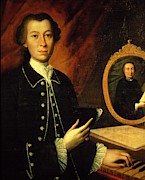 Portrait of Giovanni Battista Pergolesi -1710-1736-. Italian composer, organist and violinist, A ... Painting by Album